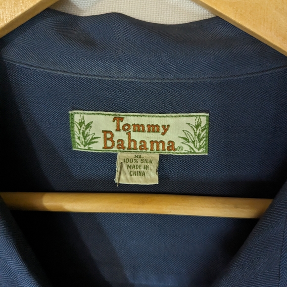 Tommy Bahama Men’s Blue Short Sleeve Silk Shirt Size XL - Picture 4 of 11